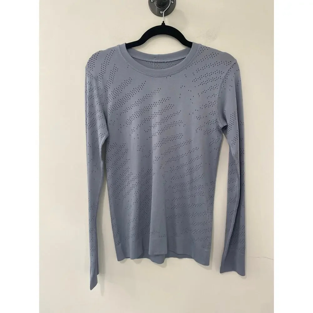 Lululemon Swiftly Relaxed Long-Sleeve Strata Wave Chambray / Chambray Size 4